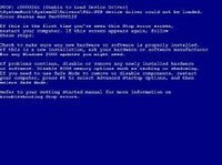 Windows 2000 蓝屏界面