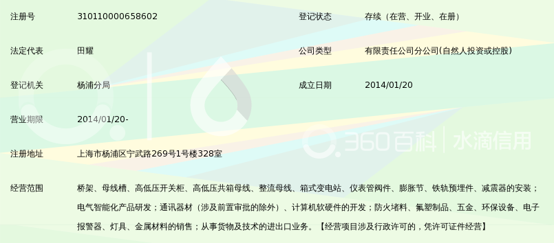 江苏华彤电气集团有限公司上海分公司_360百
