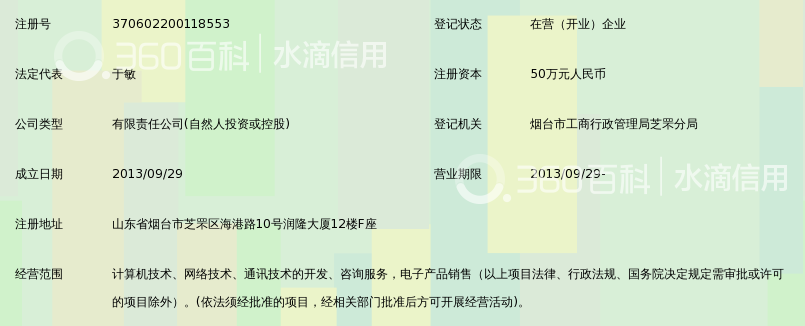 烟台信融网络科技有限公司_360百科