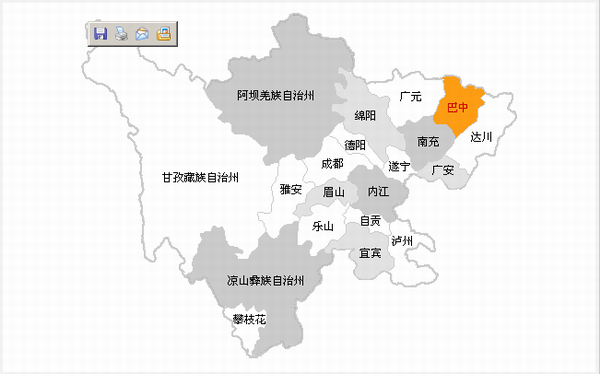 四川省巴中市南江县东榆镇电子地图高清版大图