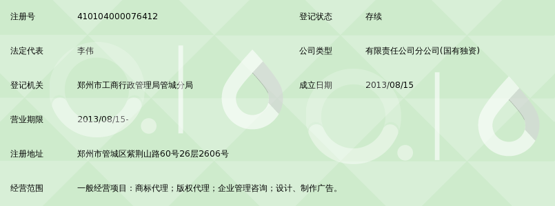 北京华商动力知识产权代理有限公司郑州分公司