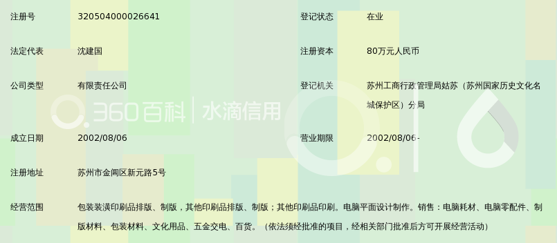 苏州市劲豹彩印制版有限公司_360百科