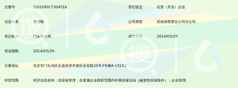 国创商业保理有限公司北京信永分公司_好搜百