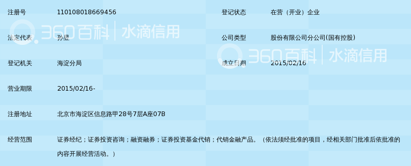 中泰证券股份有限公司北京信息路证券营业部_