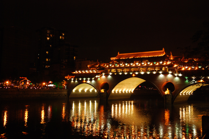 【九眼桥夜景摄影图片】成都