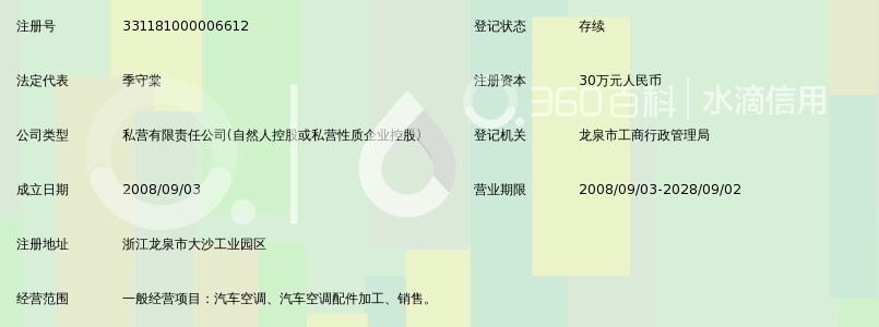 龙泉市明新汽车空调有限公司_360百科