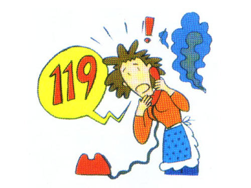 用英文分别写出气象台查询电话、火警报警电话