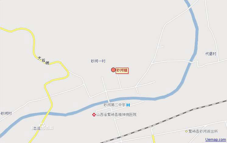 砂河镇地图