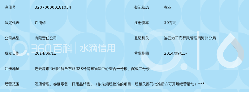 连云港百乐酒店管理有限公司_360百科