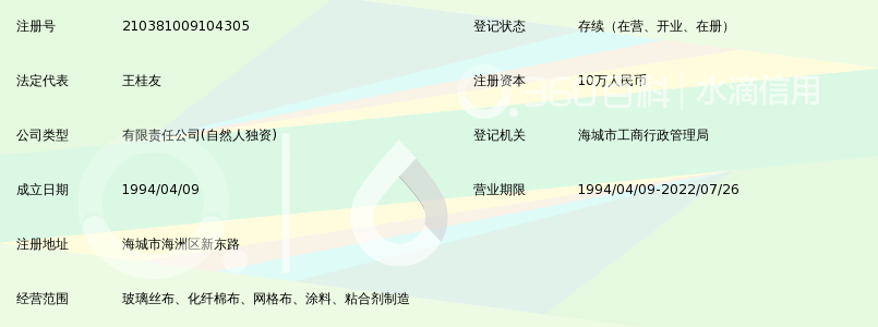 海城市富鑫玻璃丝布制造有限公司_360百科