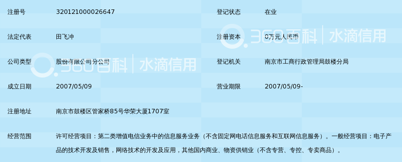 深圳市梦网科技股份有限公司南京分公司_360