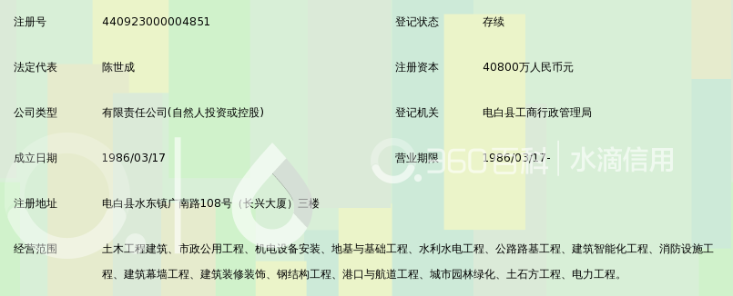 广东电白建设集团有限公司_360百科