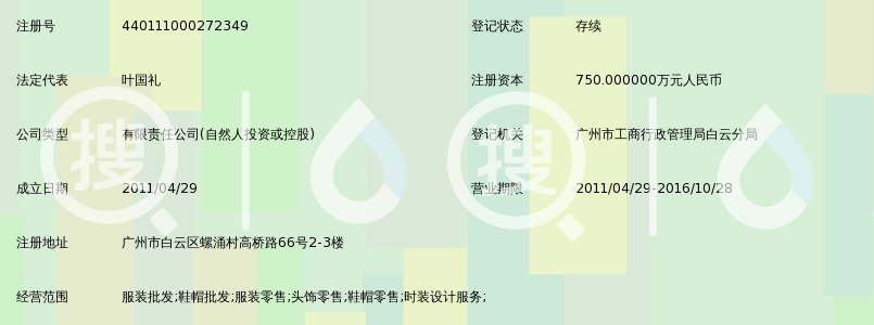 广州市尚汇服饰有限公司