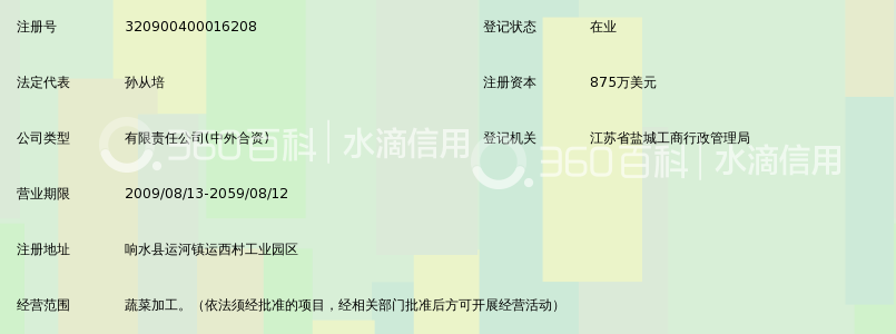 响水县顺丰食品有限公司_360百科