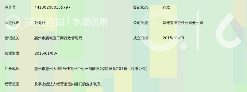 广州市环境保护工程设计院有限公司惠州分公司