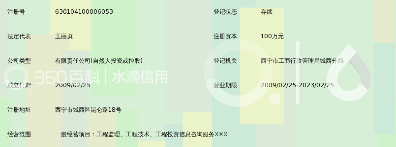 青海众禹工程监理咨询有限公司_360百科