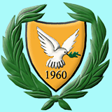 塞浦路斯国徽是一枚金色盾形纹徽,盾面上一只衔着橄榄枝的白鸽,恰如